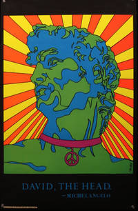 "David, The Head" Neon Blacklight Poster, 1970 by Calan - 1970