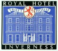 Baggage label for Royal Hotel.