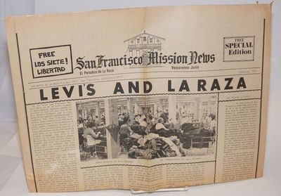 San Francisco Mission News: el periodico de la Raza, venceremos junto. February 1970: Levi's and la Raza; free special edition