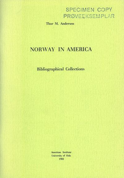 Norge i Amerika. Bibliografiske samlinger.