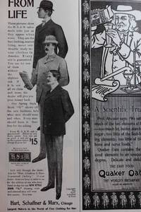 Advertisement for Hart, Schaffner & Marx; and Quaker Oats - the World's  Breakfast...