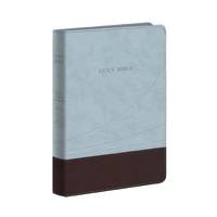 Holy Bible: King James Version Chocolate / Blue Flexisoft Imitation Leather Thinline Reference Bible