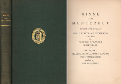 MINNE OCH MUNTERHET. STOCKHOLMIANA MED PORTRÄTT…