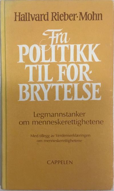Fra politikk til forbrytelse. Legmannstanker om…