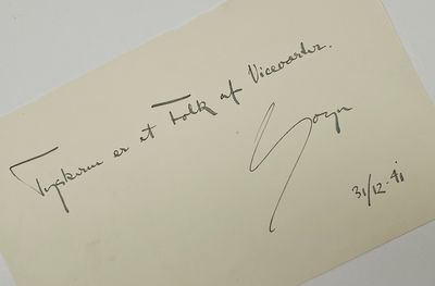 Håndskrevet fyndord.