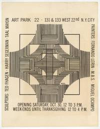 [Handbill or Small Broadside]: Art Park 22. 131 & 133 West 22nd N. Y. City. Sculptors: Ted...