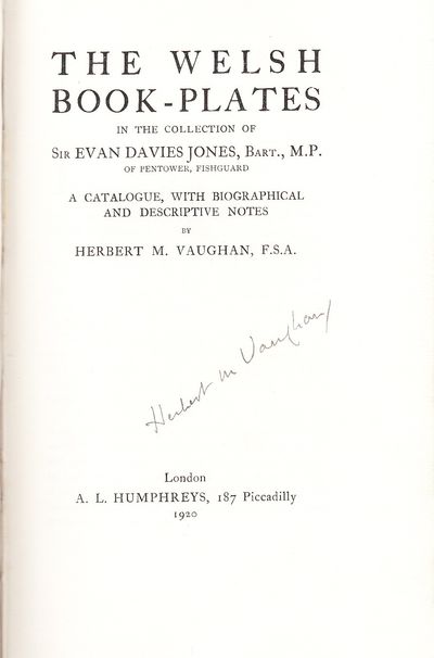 The Welsh book-plates in the Collection of Sir…
