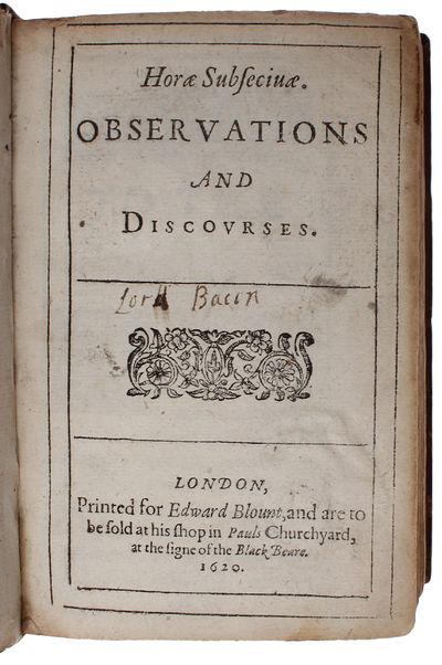 Horae Subsecuiae. Observations and Discourses.  - [HOBBES' EARLIEST PUBLISHED WORK] (photo 4)