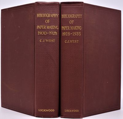 Bibliography of Pulp and Paper-Making, 1900-1928 and 1928-1935. Two Volumes