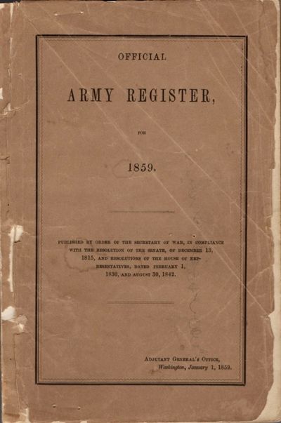 Official Army Register for 1859