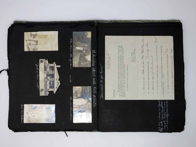 SCRAPBOOK DOCUMENTING A STATESIDE WORLD WAR I OFFICER'S TRAINING & SERVICE