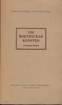 OM BOKTRYCKARKONSTEN.