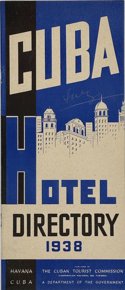CUBA HOTEL DIRECTORY, 1938. [cover title]