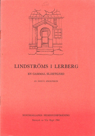 Lindströms i Lerberg. En gammal släktgård. [Utg.…