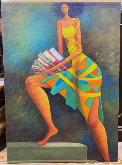 Untitled original oil painting