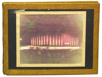 Photo Album Documenting Construction of Plaza Movie Theater