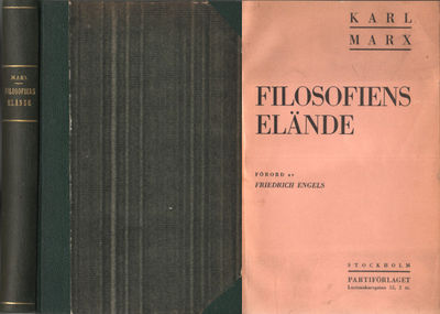 FILOSOFIENS ELÄNDE. Svar på Proudhons Eländets…