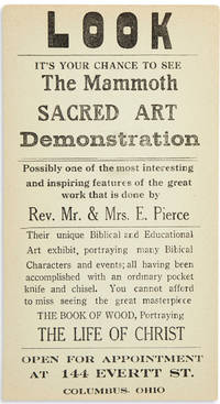 Small Group of Ephemera Relating to Elijah Pierce and his Mammoth Sacred Art Demonstration