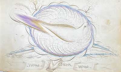 [ALBUM AMICORUM MANUSCRIPT - AMERICAN CALLIGRAPHY 1872-1882]. "Autographs" (cover title) - Album compiled at the Eastman National Business College