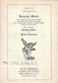 FINE COLLECTION OF RUSSIAN MUSIC.|A