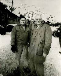 Ben Hecht and David O. Selznick on the set of "A Farewell to Arms