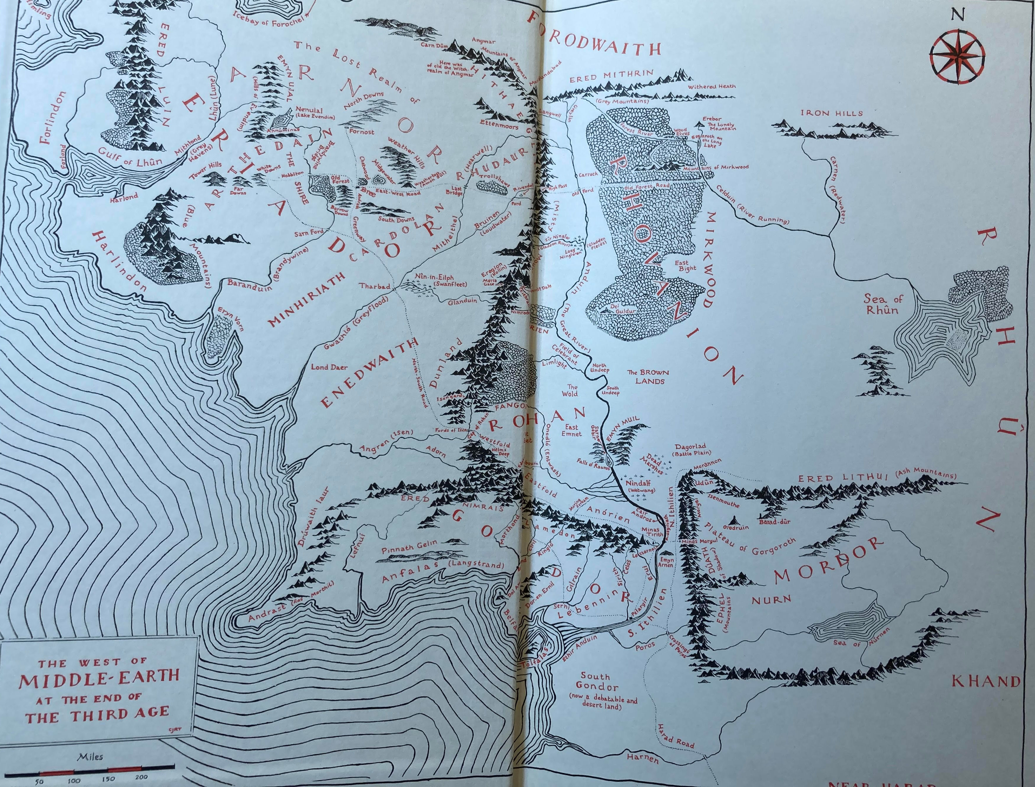 BIBLIO The Lord of the Rings by J.R.R. Tolkien Navy cloth decoratively stamped in silver