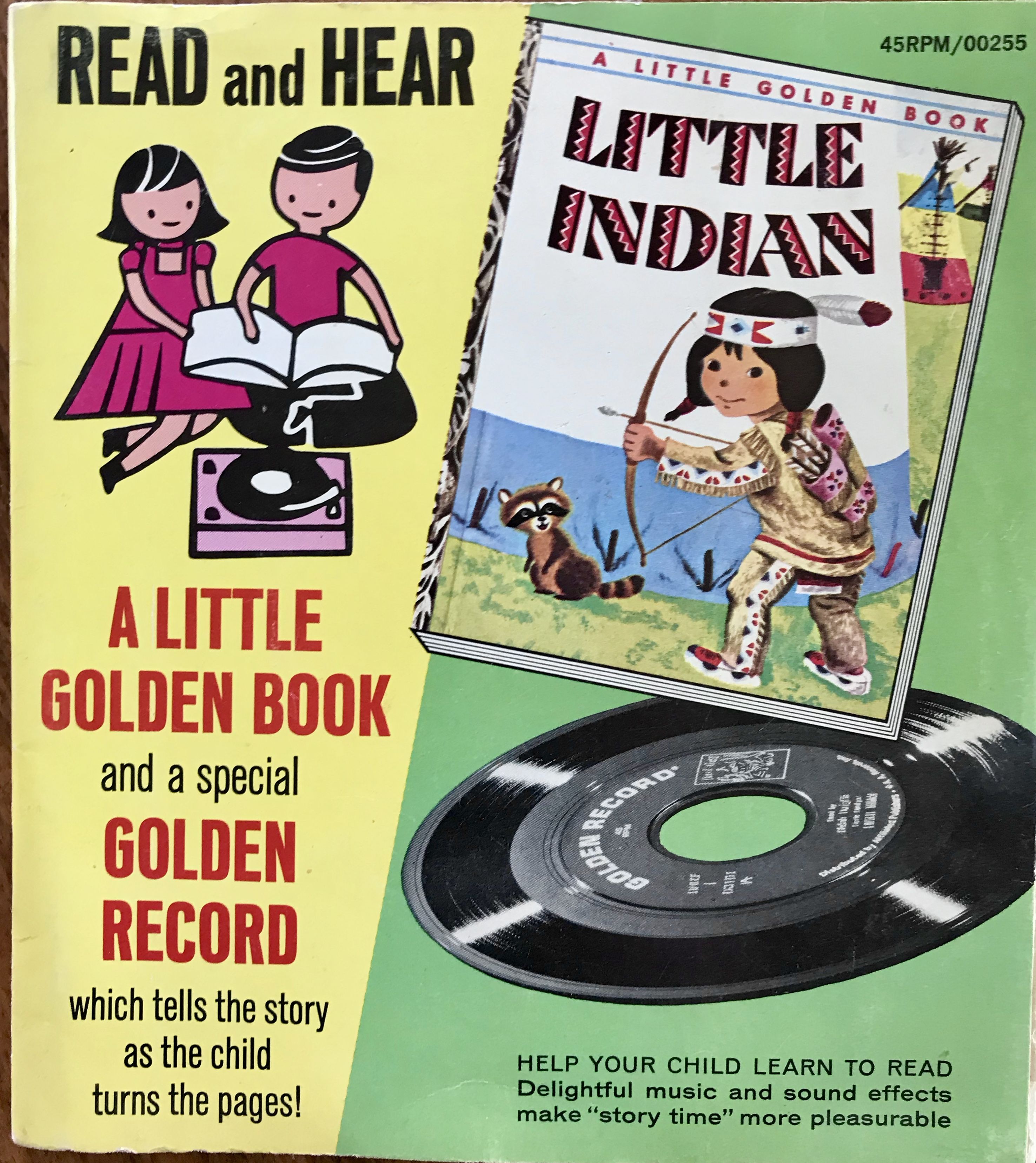 洋楽 LITTLE INDIAN Rare Promo Read and Hear: Little Indian. A Little Golden Book and a Special
