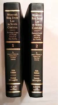 cover of Webster's Real Estate Law in North Carolina - 2 vols.