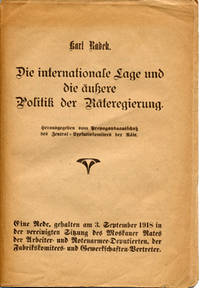 Die internationale Lage und die äussere Politik…