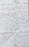 Autograph Letter Signed. Tamaqua, Pennsylvania, December 16, 1848. to his future wife Rebecca Pratt, Stoyersville, Pennsylvania