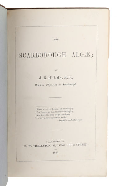 The Scarborough Algæ; by...