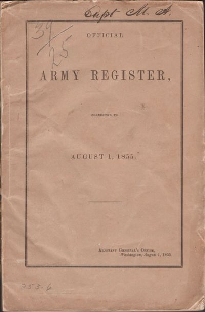 Official Army Register for 1855