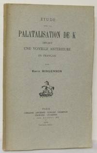 Étude sur la palatalisation de k devant une…