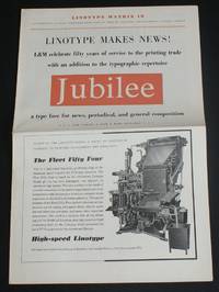 image of Linotype Matrix - Number 19, July 1954. "A Typographic Journal Published from Time to Time by Linotype and Machinery Limited