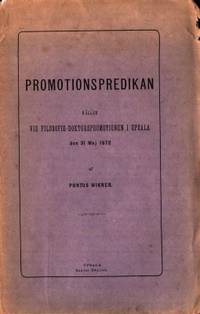 Promotionspredikan hållen vid…