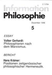 Information Philosophie 5. Dezember 1996.