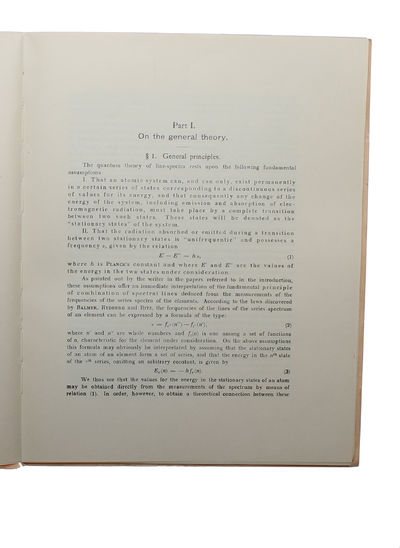 On the Quantum Theory of Line-Spectra, Part I - III. - [BOHR'S CORRESPONDENCE PRINCIPLE] (photo 3)