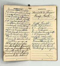 [MANUSCRIPT] [COOKERY] Harriet A. Shaws Recipe Book