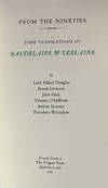 View Image 2 of 3 for From The Nineties. Some Translations of Baudelaire & Verlaine Inventory #2222709