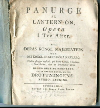 Panurge på lantern-ön, opera i tre acter. Uti…