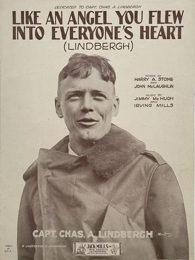 To Capt. Charles A. Lindbergh. Like An Angel You Flew Into Everyone's Heart (Lindbergh)