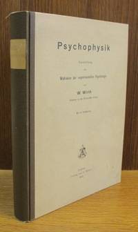 Psychophysik. Darstellung der Methoden der…
