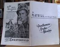 image of The Playbill for The Ziegfeld Theatre; Gentlemen Prefer Blondes