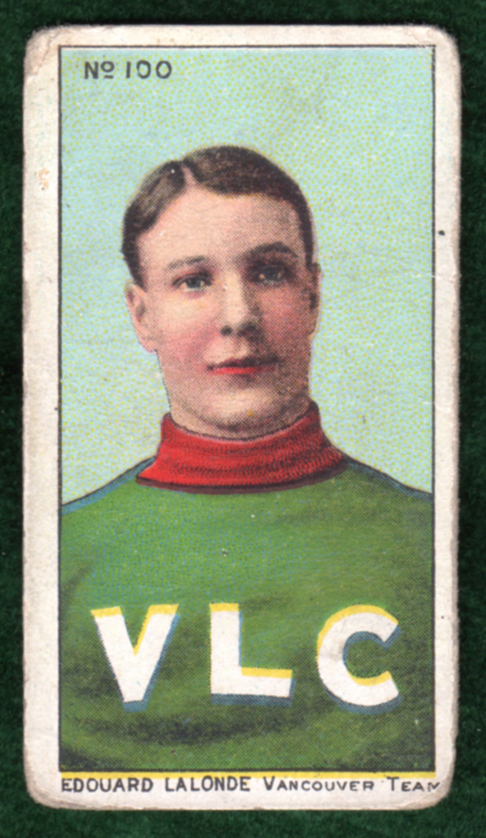 Edouard Lalonde Vintage Lacrosse Trading Card, 1910 Imperial Tobacco  Cigarette Card, Set C59, Card #100