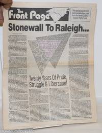 image of The Front Page: Stonewall to Raleigh: special Gay Pride March supplement