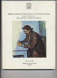 Eighteen Important Impressionist and Modern Paintings