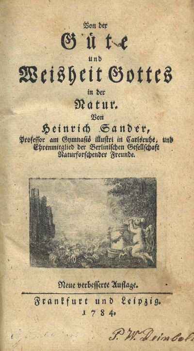 Von der Güte und Weisheit Gottes in der Natur.…