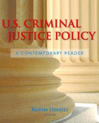 cover of U. S. Criminal Justice Policy : A Contemporary Reader