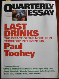 cover of Quarterly Essay: Last Drinks (Issue 30, 2008)
