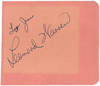 Autograph signature on an album leaf inscribed "To Jim